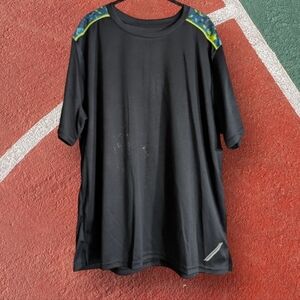 NWT PBX Pro Men's Athletic Black T With Green And Blue Accents Size Large